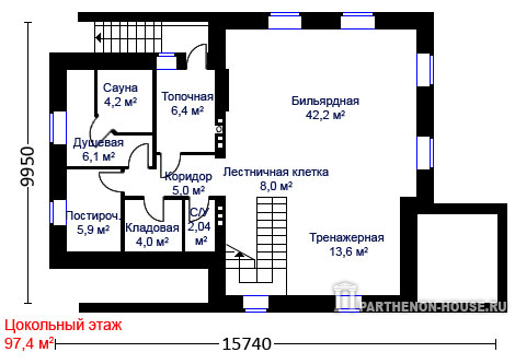 подвал Проект дома КИ 274-2